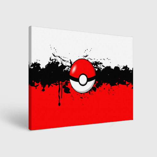 Холст прямоугольный Pokeball, цвет 3D печать