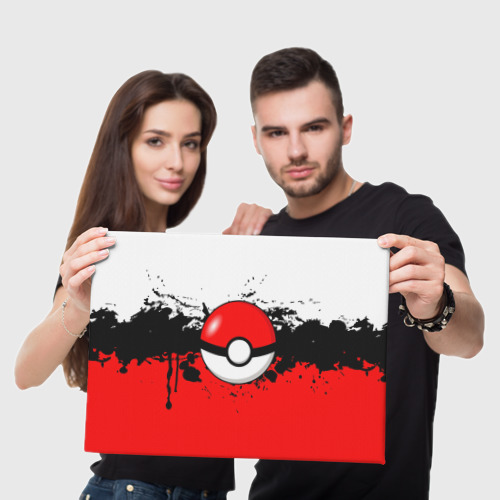 Холст прямоугольный Pokeball, цвет 3D печать - фото 5