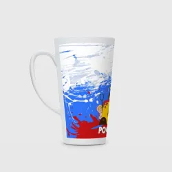 Кружка Латте Россия. Медведь. Балалайка