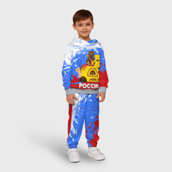 Детский костюм с толстовкой 3D Россия. Медведь. Балалайка - фото 2