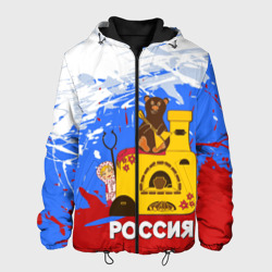 Мужская куртка 3D Россия. Медведь. Балалайка
