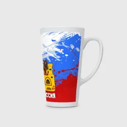 Кружка Латте Россия. Медведь. Балалайка - фото 2