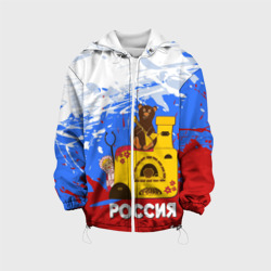 Детская куртка 3D Россия. Медведь. Балалайка