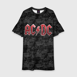 Детское платье 3D AC/DC