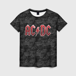 Женская футболка 3D AC/DC