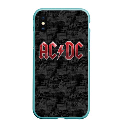 Чехол для iPhone XS Max матовый AC/DC