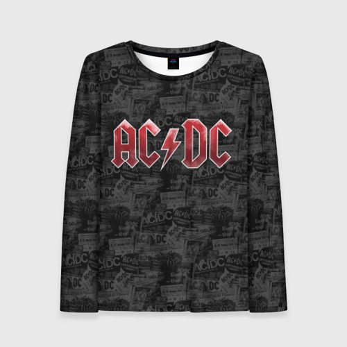 Женский лонгслив 3D AC/DC