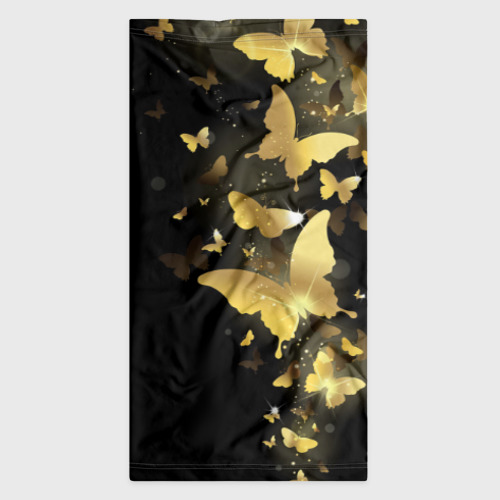 Бандана-труба 3D Золотые бабочки, цвет 3D печать - фото 7