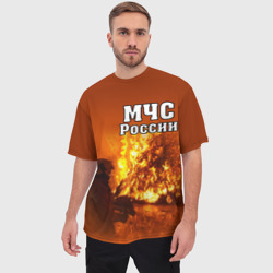 Мужская футболка oversize 3D МЧС России - фото 2