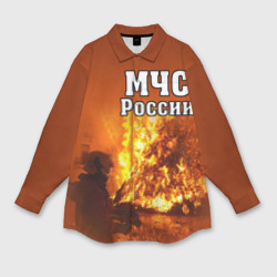 Женская рубашка oversize 3D МЧС России