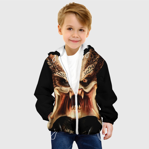 Детская куртка 3D Хищник, цвет белый - фото 3