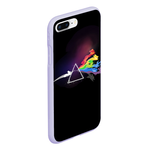Чехол для iPhone 7Plus/8 Plus матовый Покемоны, цвет светло-сиреневый - фото 3