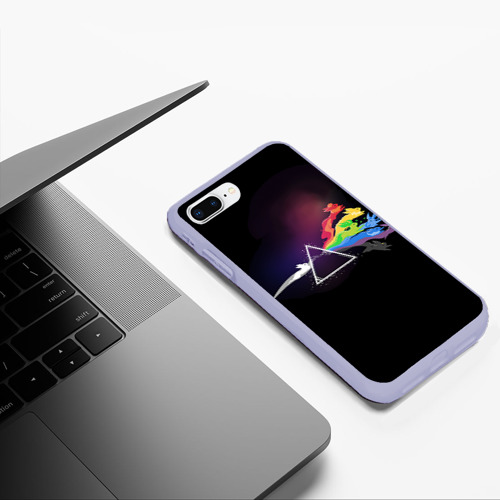 Чехол для iPhone 7Plus/8 Plus матовый Покемоны, цвет светло-сиреневый - фото 5