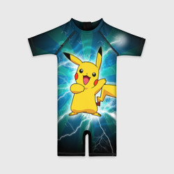 Детский купальный костюм 3D Искрящийся Пикачу