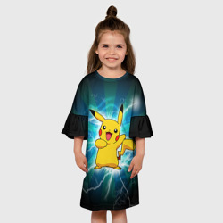 Детское платье 3D Искрящийся Пикачу - фото 2