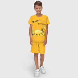Детский костюм с шортами 3D Уставший Пикачу - фото 2