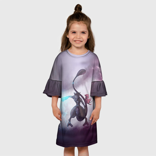 Детское платье 3D Покемон, цвет 3D печать - фото 4