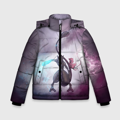 Зимняя куртка для мальчиков 3D Покемон, цвет черный
