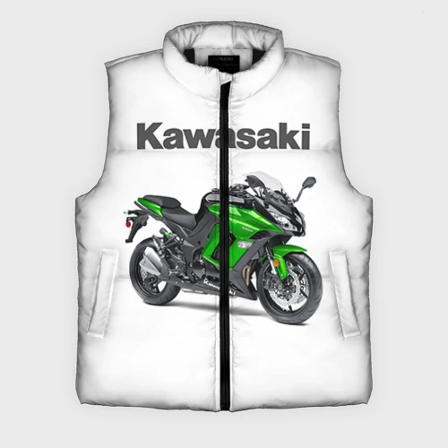 Мужской жилет утепленный 3D Kawasaky Ninja 1000