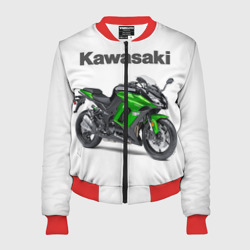 Женский бомбер 3D Kawasaky Ninja 1000