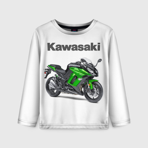 Детский лонгслив 3D Kawasaky Ninja 1000, цвет 3D печать