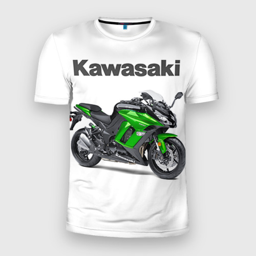 Мужская футболка 3D Slim Kawasaky Ninja 1000, цвет 3D печать