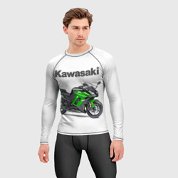 Мужской рашгард 3D Kawasaky Ninja 1000 - фото 2