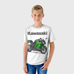 Детская футболка 3D Kawasaky Ninja 1000 - фото 2