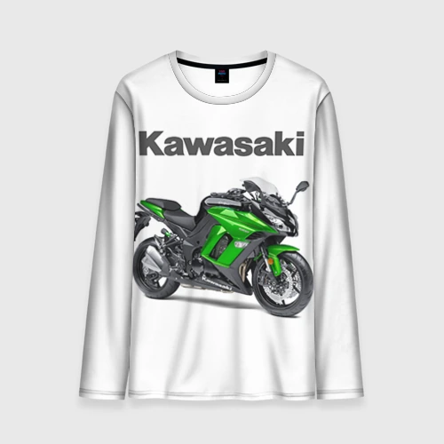 Мужской лонгслив 3D Kawasaky Ninja 1000