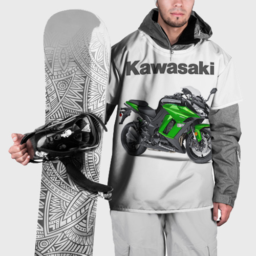 Накидка на куртку 3D Kawasaky Ninja 1000, цвет 3D печать