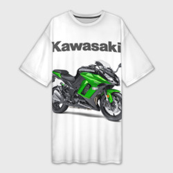 Платье-футболка 3D Kawasaky Ninja 1000