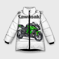 Зимняя куртка для девочек 3D Kawasaky Ninja 1000