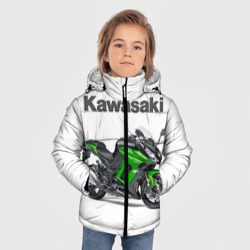 Зимняя куртка для мальчиков 3D Kawasaky Ninja 1000 - фото 2