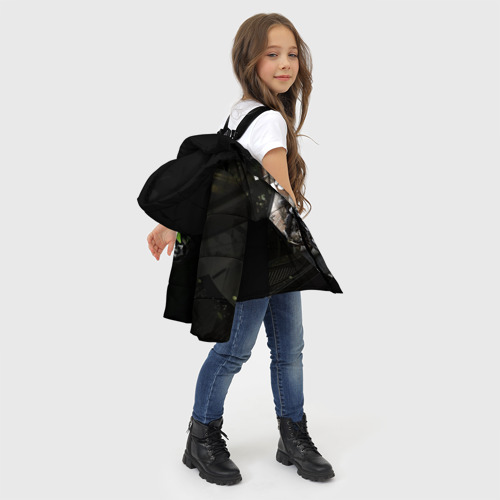 Зимняя куртка для девочек 3D Kawasaky, цвет черный - фото 6
