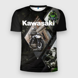 Мужская футболка 3D Slim Kawasaky