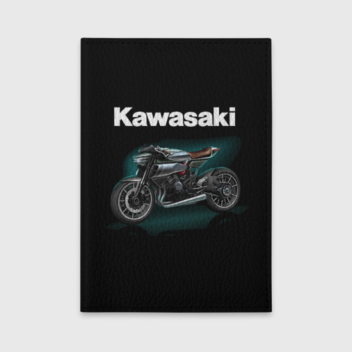 Обложка для автодокументов Kawasaky concept, цвет черный