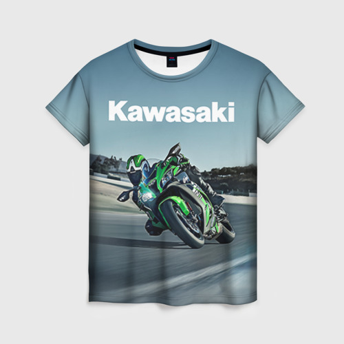 Женская футболка 3D Kawasaky sport