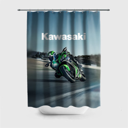 Штора 3D для ванной Kawasaky sport