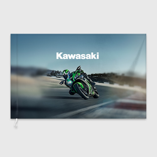 Флаг 3D Kawasaky sport - фото 3