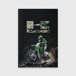 Обложка для паспорта матовая кожа Kawasaky cross