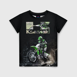 Детская футболка 3D Kawasaky cross