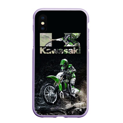 Чехол для iPhone XS Max матовый Kawasaky cross