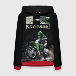 Женская толстовка 3D Kawasaky cross