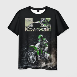 Мужская футболка 3D Kawasaky cross