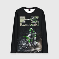 Мужской лонгслив 3D Kawasaky cross