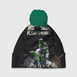 Шапка 3D c помпоном Kawasaky cross