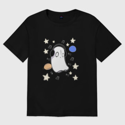 Женская футболка хлопок Oversize Undertale Napstablook