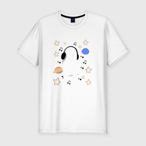 Мужская футболка хлопок Slim Undertale Napstablook, цвет белый