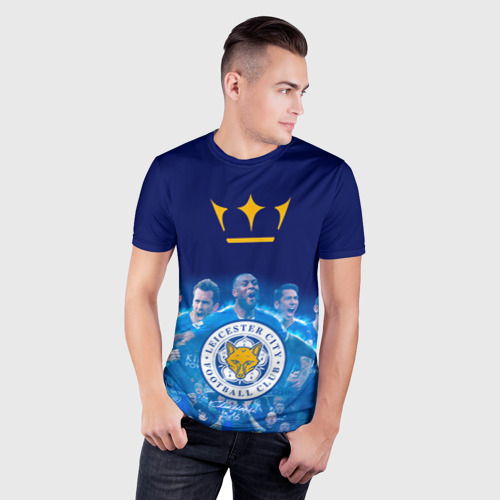 Мужская футболка 3D Slim FC Leicester. Vardi, цвет 3D печать - фото 3
