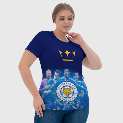 Женская футболка 3D FC Leicester. Vardi, цвет 3D печать - фото 6